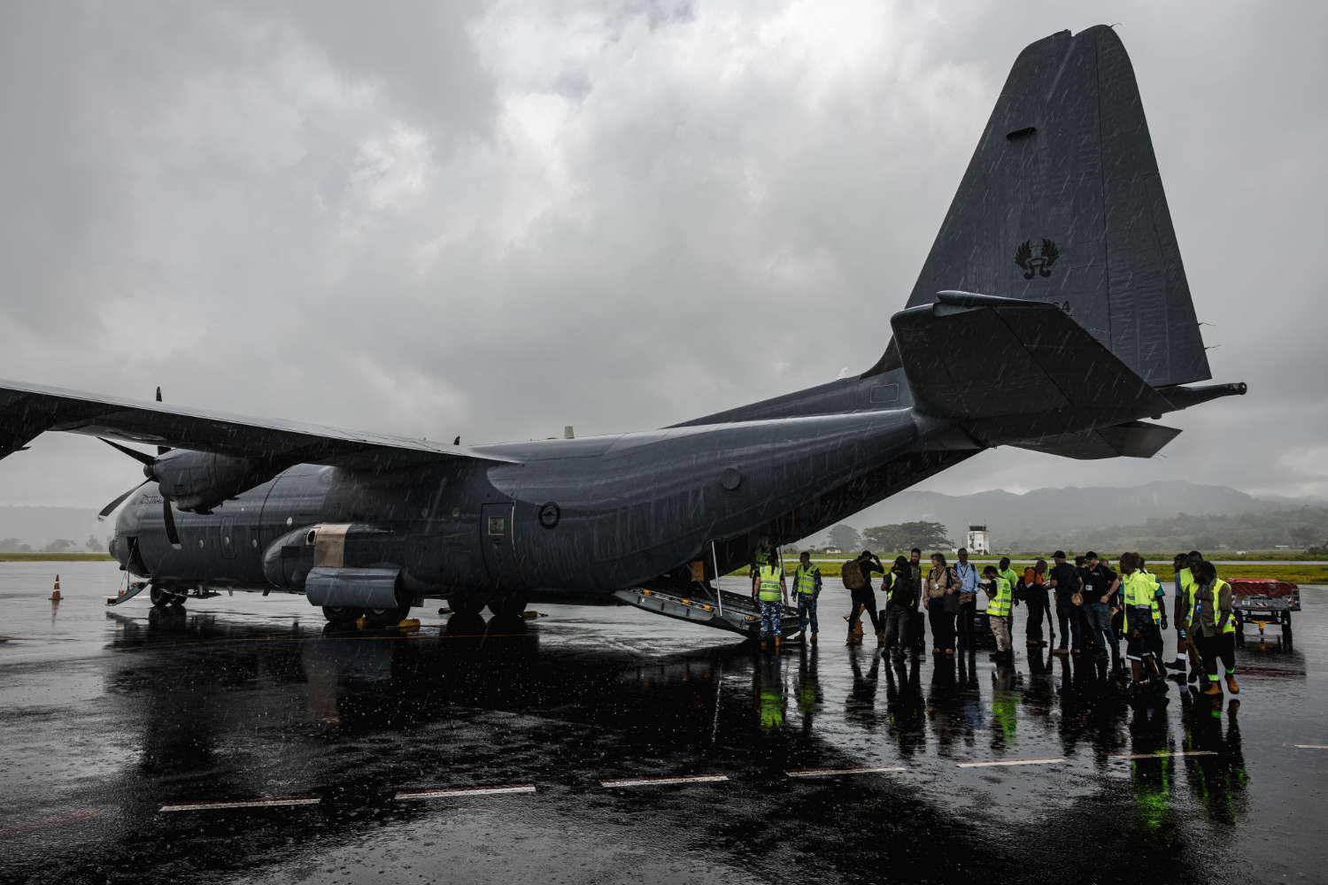 Assistance efforts in Port Villa following the Vanuatu earthquake.